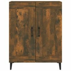 VidaXL Buffet Chêne fumé 69,5x34x90 cm Bois d'ingénierie -Buffets & bahuts Soldes image 6 817342