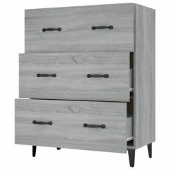 VidaXL Buffet Sonoma gris 69,5x34x90 cm Bois d'ingénierie -Buffets & bahuts Soldes image 6 817349