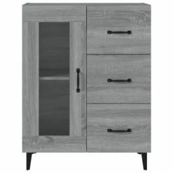 VidaXL Buffet Sonoma gris 69,5x34x90 cm Bois d'ingénierie -Buffets & bahuts Soldes image 6 817367