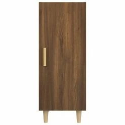 VidaXL Buffet Chêne marron 34,5x34x90 cm Bois d'ingénierie -Buffets & bahuts Soldes image 6 817404