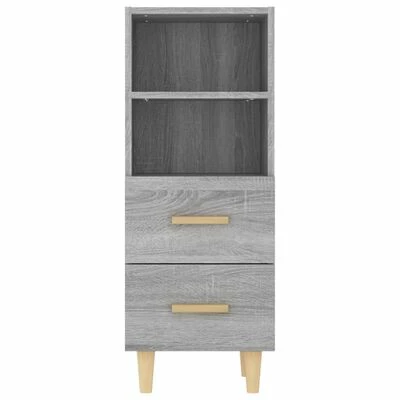 VidaXL Buffet Sonoma gris 34,5x34x90 cm Bois d'ingénierie 6 VidaXL Buffet Sonoma gris 34,5x34x90 cm Bois d'ingénierie – Image 6