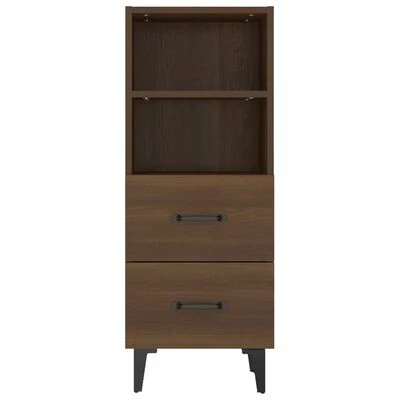 VidaXL Buffet Chêne marron 34,5x34x90 cm Bois d'ingénierie 6 VidaXL Buffet Chêne marron 34,5x34x90 cm Bois d'ingénierie – Image 6