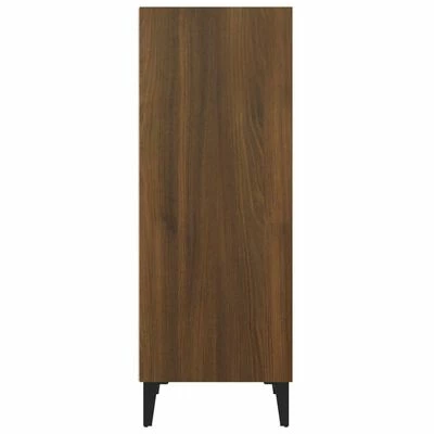 VidaXL Buffet Chêne marron 34,5x32,5x90 cm Bois d'ingénierie 6 VidaXL Buffet Chêne marron 34,5x32,5x90 cm Bois d'ingénierie – Image 6