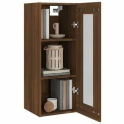 VidaXL Armoire murale suspendue Chêne marron 34,5x34x90 cm -Buffets & bahuts Soldes image 6 817446