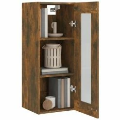 VidaXL Armoire murale suspendue Chêne fumé 34,5x34x90 cm -Buffets & bahuts Soldes image 6 817447