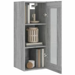 VidaXL Armoire murale suspendue Sonoma gris 34,5x34x90 cm -Buffets & bahuts Soldes image 6 817448