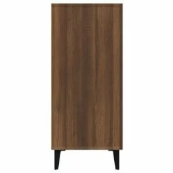 VidaXL Buffet Chêne marron 90x34x80 cm Bois d'ingénierie -Buffets & bahuts Soldes image 6 817464