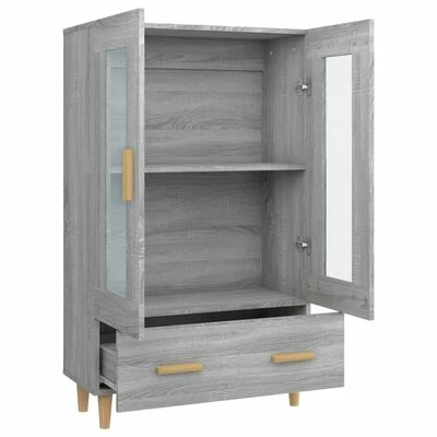 VidaXL Buffet Sonoma gris 70x31x115 cm Bois d'ingénierie 6 VidaXL Buffet Sonoma gris 70x31x115 cm Bois d'ingénierie – Image 6