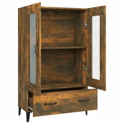 VidaXL Buffet Chêne fumé 70x31x115 cm Bois d'ingénierie 6 VidaXL Buffet Chêne fumé 70x31x115 cm Bois d'ingénierie – Image 6